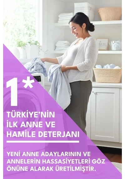 Mey İthalat Mom Organik Sıvı Çamaşır Deterjanı 1 Lt 50 Yıkama Diğer