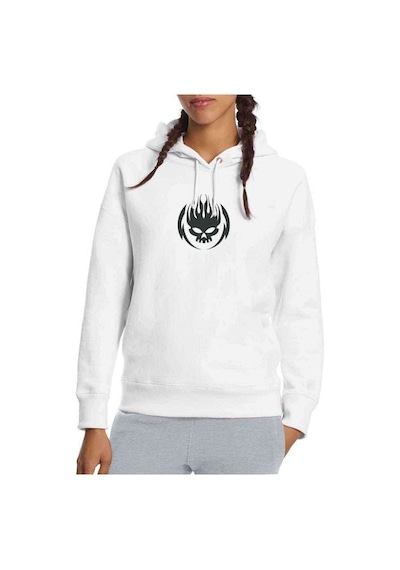 Offspring Baskılı Beyaz Kadın Kapşonlu Sweatshirt