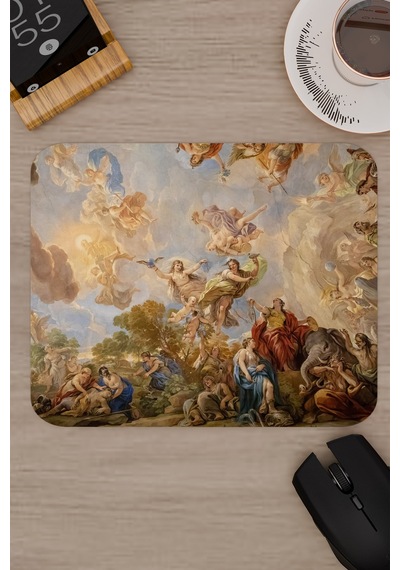 Ortaçağ Sanat Kaymaz Dikişli Kauçuk Oyuncu Mousepad V2 - 22x18 Gaming Mouse Pad Fare Altlığı