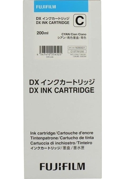 Dx100 Yazıcı İçin Fujifilm Mavi Cyan Mürekkep Kartuşu Beyaz