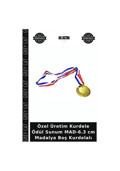 Özel Üretim Kurdele Ödül Sunum Mad-6.3 Cm Madalya Boş Kurdelalı Diğer