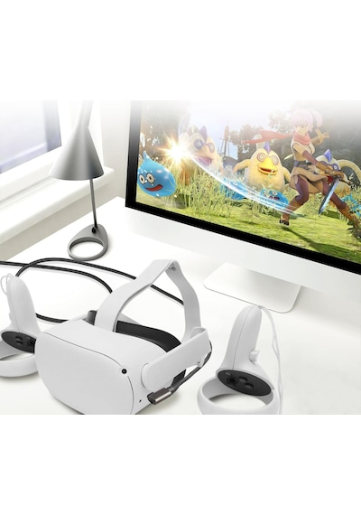 Vr-c Oculus Quest İle Uyumlu Vr5 Link Kablosu 5 M, 5gbps Usb 3.2 Gen 1 Hızlı Veri Aktarımı, Hız Standart