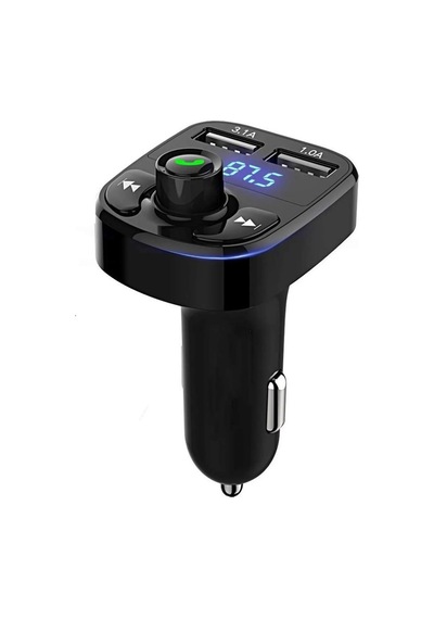 Araç Bluetooth Fm Transmitter Cihazı Araba Mp3 Çalar Oto Çakmaklık Şarj Aleti Müzik Kiti