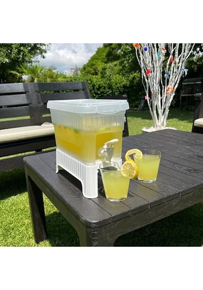 Güncelçarşı Musluklu Ve Ayaklı Buzdolabı Sebili, Su Sebili, Limonata, Portakal Suyu, Piknik, Balkon, Seyyar Masa Sebili, 4 Litre