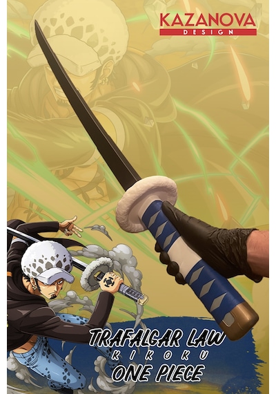 Kazanova Design Trafalgar Law Katlanabilir Katana Figür 98 Cm One Piece Anime Cosplay