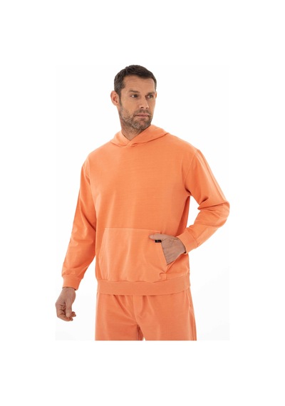 AR-MA Arma Erkek Oversize 2 İplik Kanguru Cepli Kapşonlu Sweatshirt 001