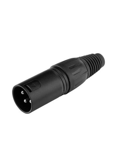 Xlr Konnektör - 3 Pin - Erkek - Siyah -