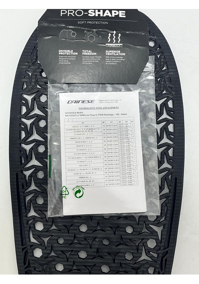 Dainese Pro-shape Back G2 Siyah Sırt Koruma