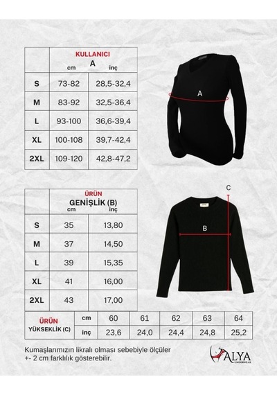 Alya Underwear Pamuklu Kaşkorse V Yaka Body Sweatshirt, Fitilli Kumaş Likralı Bluz, Asker Yeşili Badi Ekru