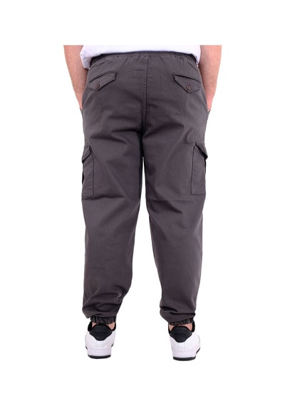Mode Xl Büyük Beden Erkek Gabardin Kargo Jogger Doga 21927 Antrasit Antrasit