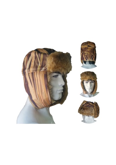 Savex Softshell Kalpak Şapka Saz Desen Çok Renkli