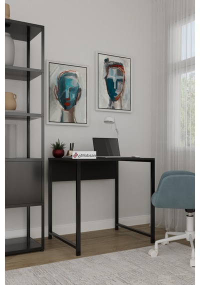 Selin Metal Ayaklı Çalışma Masası Siyah Suntalam, Siyah Metal Ayak, Modern Ofis & Ev Masası Siyah Selin Metal Ayaklı Çalışma Masası Siyah Suntalam, Siyah Metal Ayak, Modern Ofis & Ev Masası Siyah