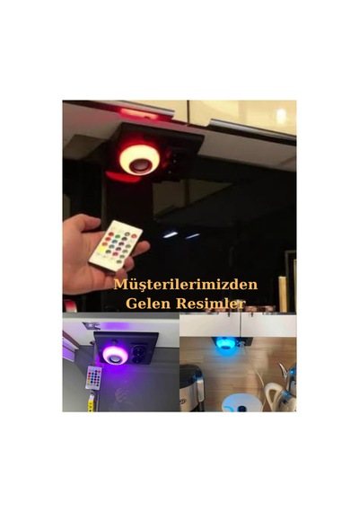 Masfitech Tezgah Altı Bluetooth Müzik Çalar Priz Uzatma Kablolu Siyah