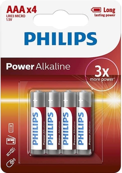 Philips Lr03p4b 4'lü Alkalin Aaa İnce Kalem Pil