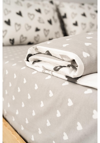 Soley Mix & Match Lover %100 Pamuk Tek Kişilik Nevresim Seti Beyaz