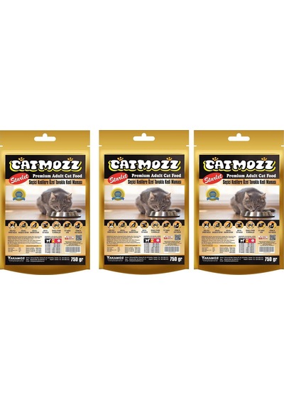 Catmozz Starlet Tavuklu Seçiçi Kedilere Özel Yetişkin Kedi Maması 3 x 750 G