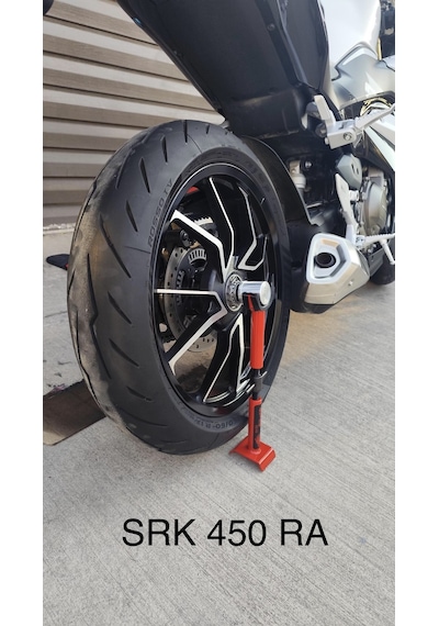 Tek Maşalı Motosikletler İçin Motosiklet Krikosu 28-42 Mm Kırmızı