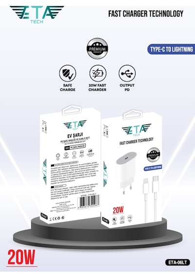 Apple Uyumlu iPhone Adaptör 20w Tüm Serilerle Hızlı Şarj Adaptör 8 11 12 13 14 Pro Max Adaptör Seti