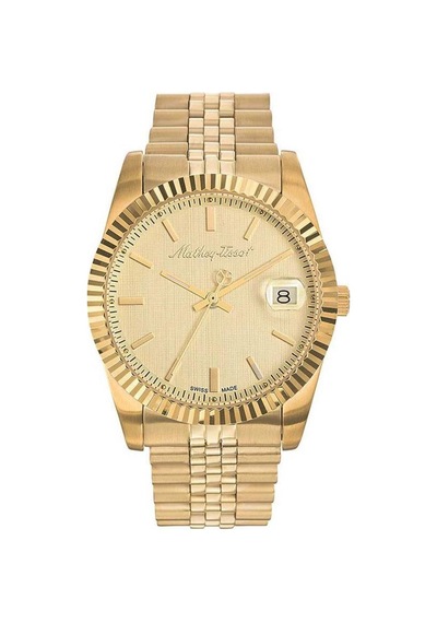 Mathey Tissot H810pdı Swiss Made 5 Atm Suya Dayanıklı Çelik Kordonlu Quartz Altın Renk Erkek Kol Saati Altın