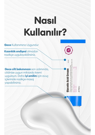 Missha Glikolik Asit İçeren Peeling Etkili Krem APIEU Glycolic Acid Cream 50 ML