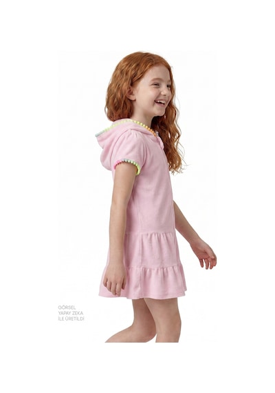 Penti Pembe Kız Çocuk Sweet Pastel Pink Towel Kaftan