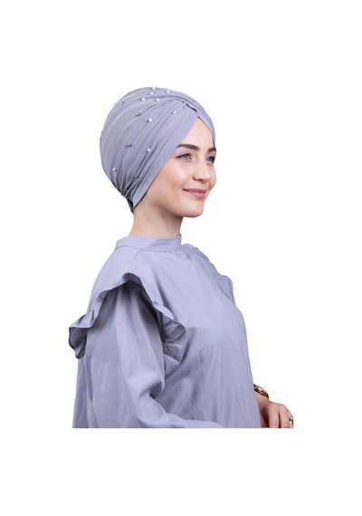 Melodi Scarf Kadın Tesettür İncili Taşlı Vera Dış Bone Açık Gri Açık Gri Melodi Scarf Kadın Tesettür İncili Taşlı Vera Dış Bone Açık Gri Açık Gri