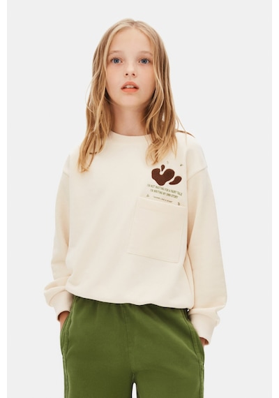 Xo Kids Kız Çocuk Sweatşirt 8-14 Yaş 39322 Krem