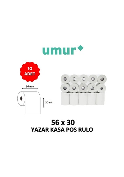 Ofis 56x30 Termal Rulo 30 Mt 10'lu