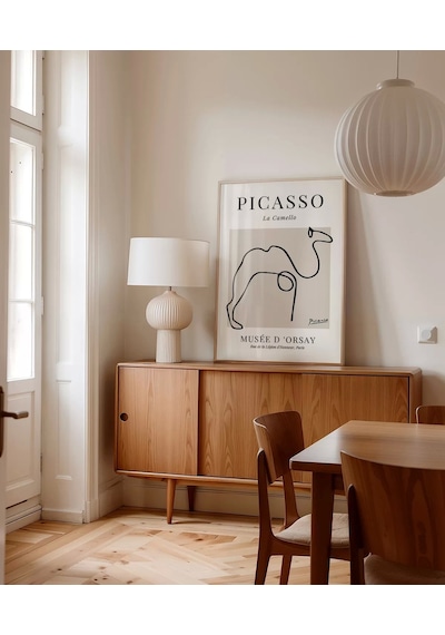 Çerçevesiz Poster Picasso Tarzı Deve Tablosu