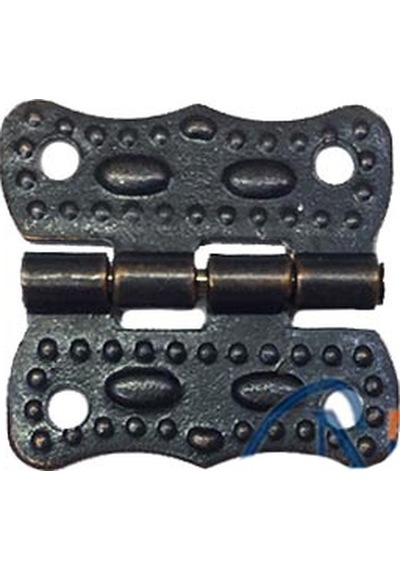 Papatya Menteşe - Küçük 20x20 Mm, Antik, 1 Adet Renkli