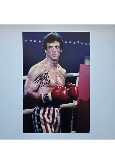Sylvester Stallone, Rocky 20x30 Cm Boyutunda Islak İmzalı Fotoğra
