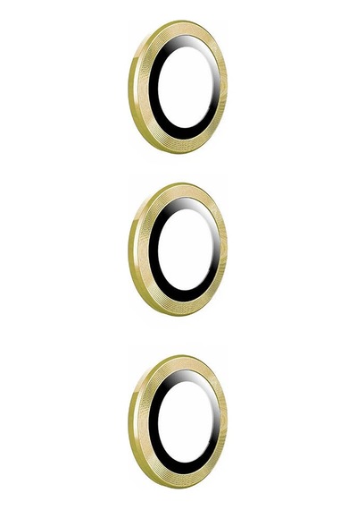 Kilifone - Samsung Uyumlu Galaxy S24 Plus - Kamera Lens Koruyucu Cam Filmi - Gold
