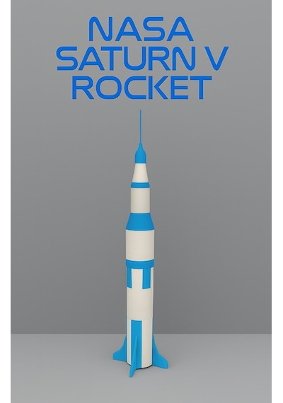 Saturn V Model Kit Card - Eğitici Oyuncak