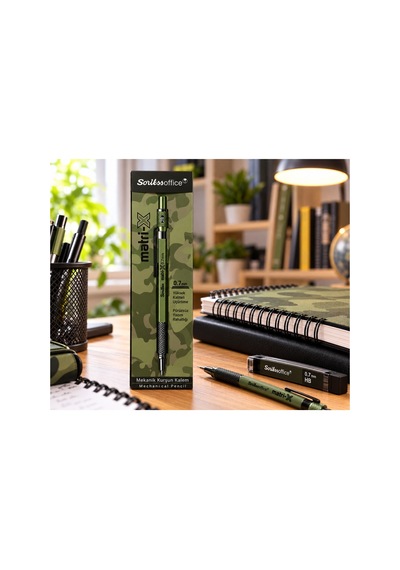 Matri-x Versatil Kalem 0.7 Mm Haki Şeffaf Ambalaj Yeşil