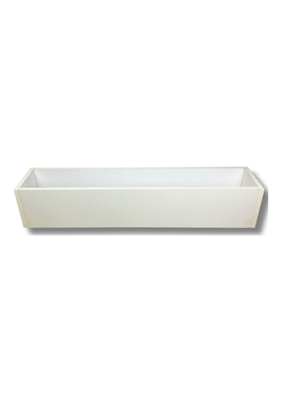 Cihan Çiçekçilik Beyaz Ahşap Mdf Saksı 100x20x15 Cm Iç Mekan Saksısı Çok Renkli