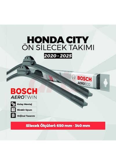 Honda City Bosch Aeroeco Ön Silecek Takımı 2020-2025