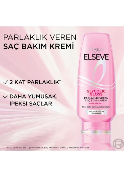 L'oreal Paris Glycolic Gloss Parlaklık Veren Saç Bakım Kremi 250ml