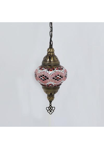 Dekoratif MOZAİK TEKLİ AVİZE DEKORATİF OSMANLI LAMBASI