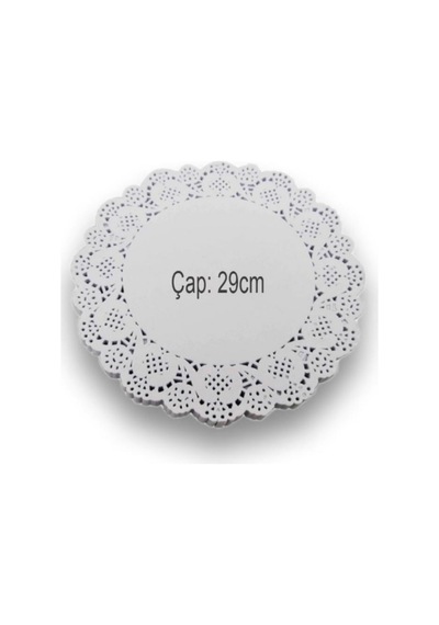 Dantelli Doyley Kağıt Altlık Yuvarlak 290mm 25 Adet