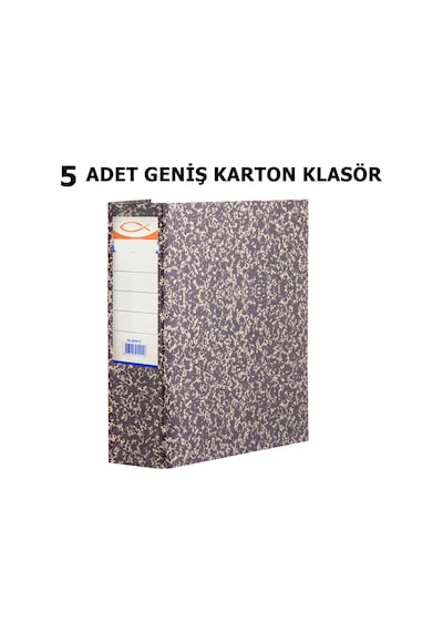 5 Adet Geniş Karton Klasör Dosya Arşiv Klasörü Telgraf Klasör Çok Renkli
