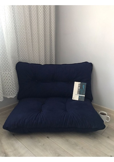 Petek Önü Palet Yer Minderi İkili Takım Lacivert Lacivert