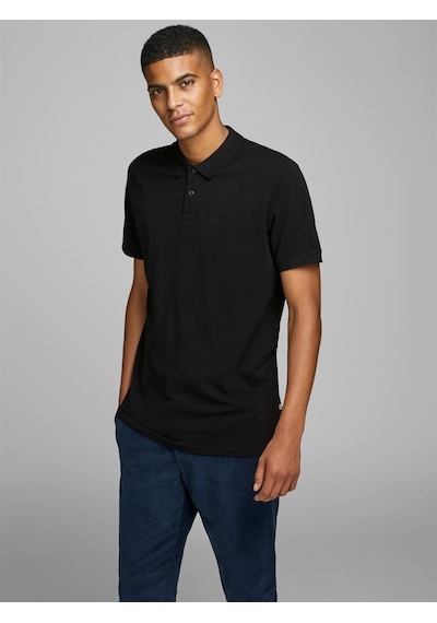 Jack & Jones Erkek Tişört Basic Polo Noos-22637 Siyah