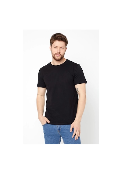 Erkek Çok Renkli %100 Pamuk T- Shirt Regular Fit Rahat Kesim Bisiklet Yaka 5'li Basic Tişört Paketi Haki
