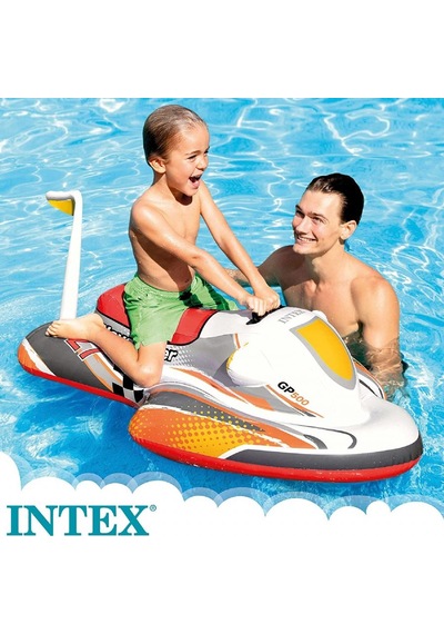 İntex 57520 Su Bisikleti Turuncu Çocuk Binici 117x77 Cm Çok Renkli