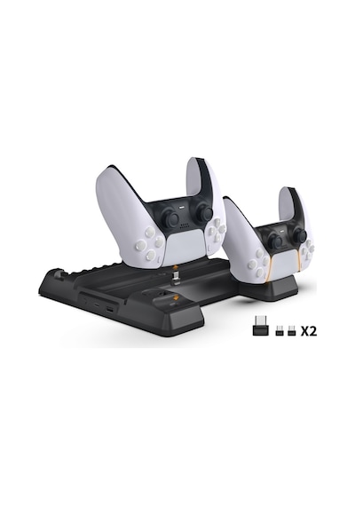 Dobe Tp5 0593 Ps5 Playstation 5 Oyun Hazneli Fanlı Şarj Standı