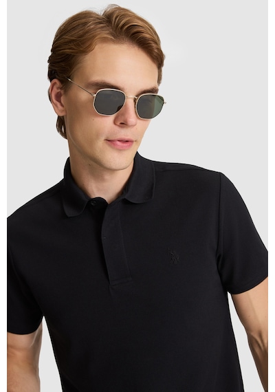 U.S. Polo Assn. U.s. Polo Assn. Erkek Siyah Tişört Basic 50327003-vr046