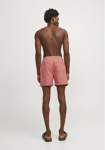 Jack & Jones Erkek Logo Baskılı Deniz Şortu - Fiji 12253118 - Gülkurusu
