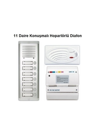 11 Daire Konuşmalı Hoparlörlü Diafon