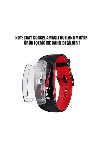 Microsonic Samsung Uyumlu Gear Fit 2 Pro Kılıf 360 Şeffaf