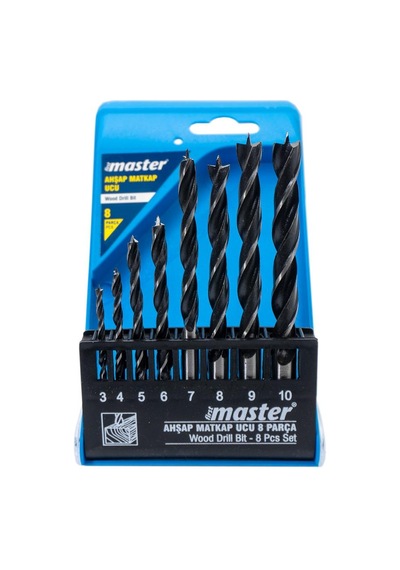 Master 530840 Ahşap Matkap Ucu Seti 3-10mm 8 Parça